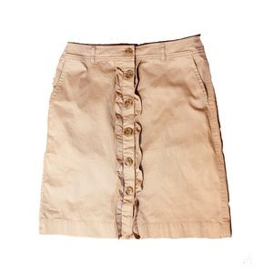 Talbots Khaki Pocket Skirt